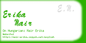 erika mair business card